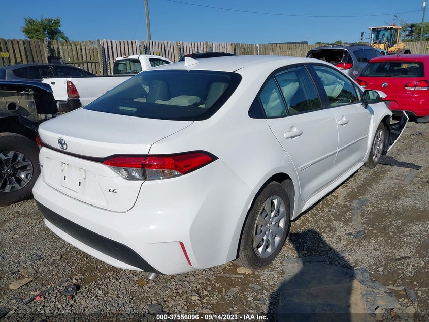 VIN JTDEPMAE7N3030508 2022 TOYOTA COROLLA LE