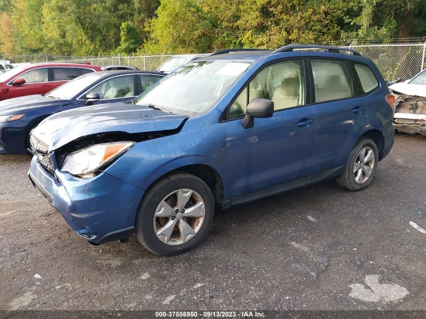2016 SUBARU FORESTER 2.5I - JF2SJABC9GH558803