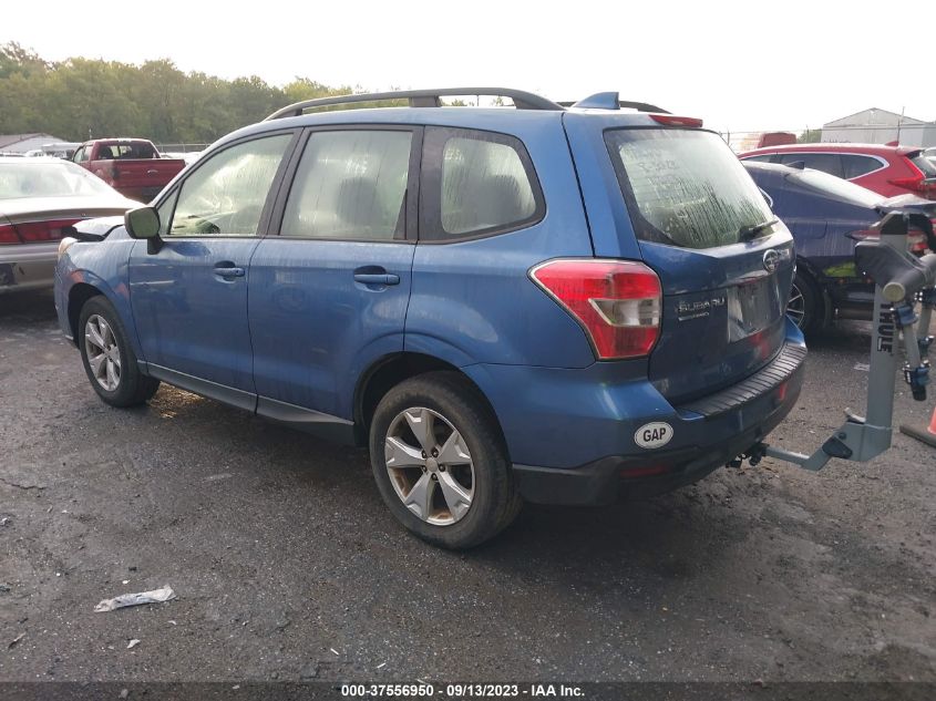 2016 SUBARU FORESTER 2.5I - JF2SJABC9GH558803