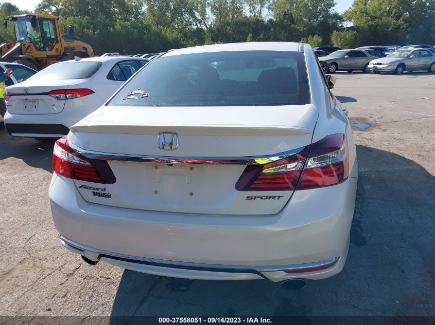 2016 HONDA ACCORD SEDAN SPORT - 1HGCR2F61GA066525