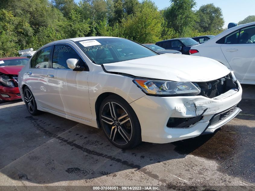 2016 HONDA ACCORD SEDAN SPORT - 1HGCR2F61GA066525