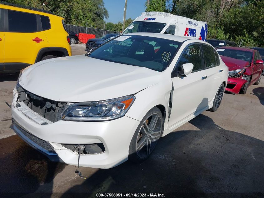 2016 HONDA ACCORD SEDAN SPORT - 1HGCR2F61GA066525