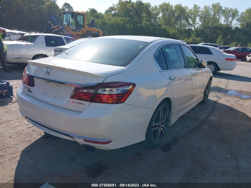 2016 HONDA ACCORD SEDAN SPORT - 1HGCR2F61GA066525