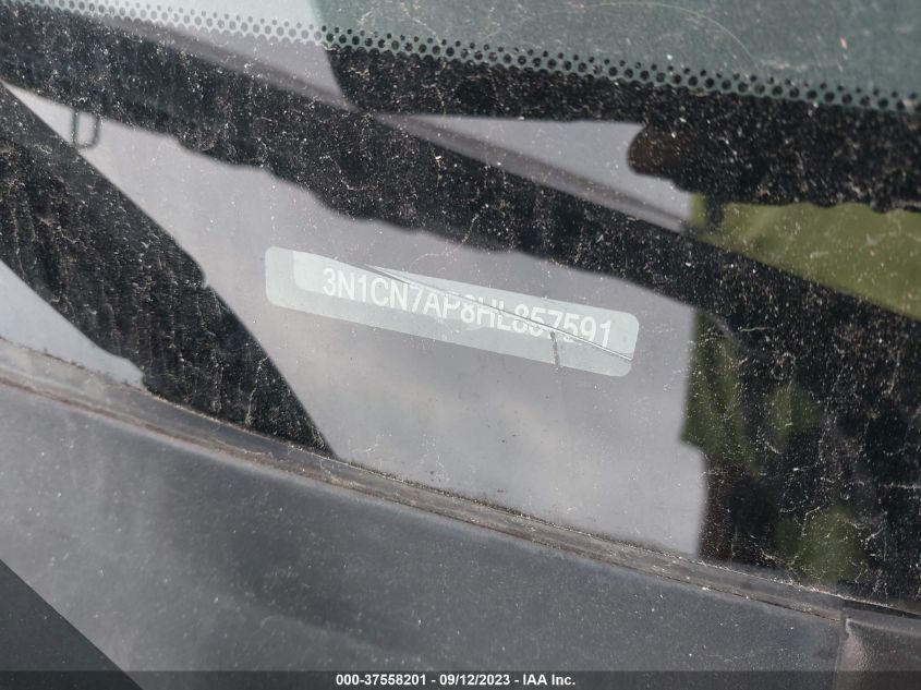 2017 NISSAN VERSA SEDAN S PLUS - 3N1CN7AP8HL857591