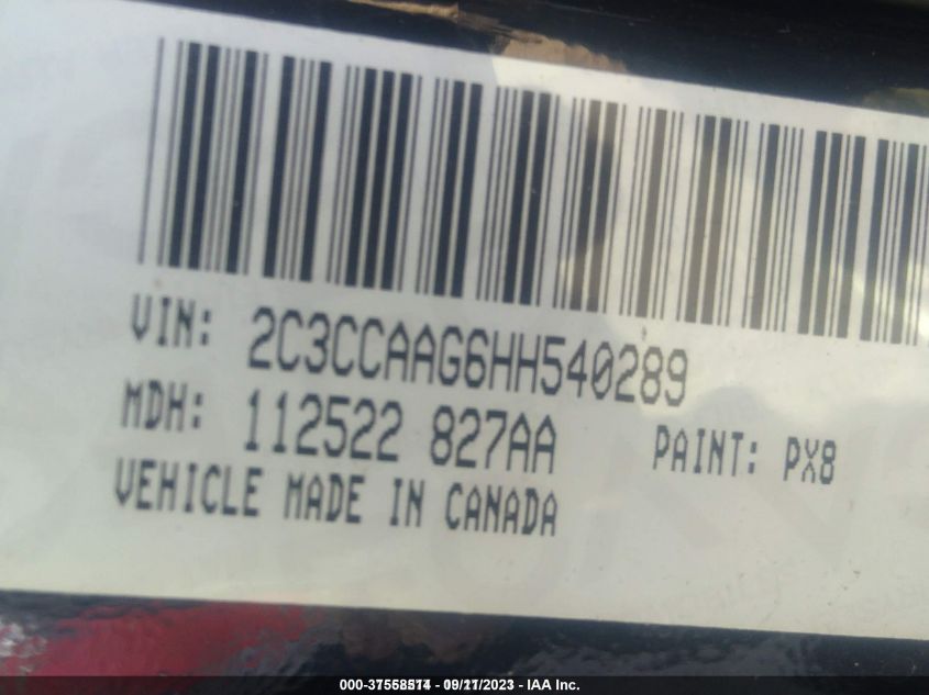 2017 CHRYSLER 300 LIMITED - 2C3CCAAG6HH540289