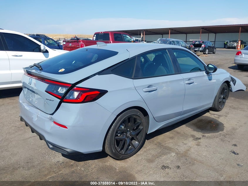 VIN 19XFL2H89NE013156 2022 HONDA CIVIC HATCHBACK SPORT
