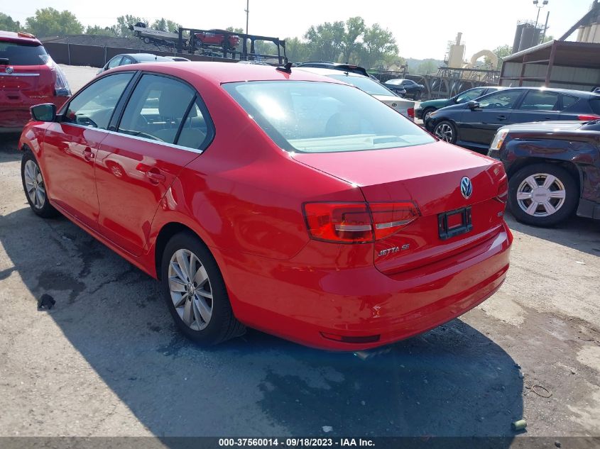 2015 VOLKSWAGEN JETTA SEDAN 2.0L TDI SE - 3VWLA7AJ6FM307072