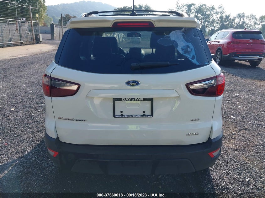 VIN MAJ6S3JL4KC301912 2019 FORD ECOSPORT SES