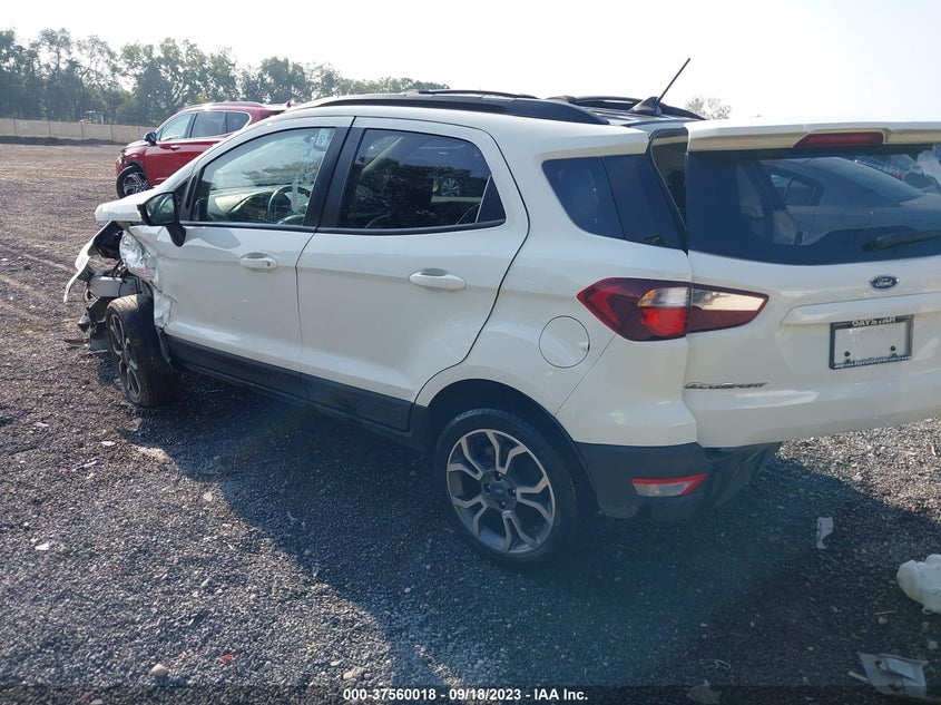 VIN MAJ6S3JL4KC301912 2019 FORD ECOSPORT SES