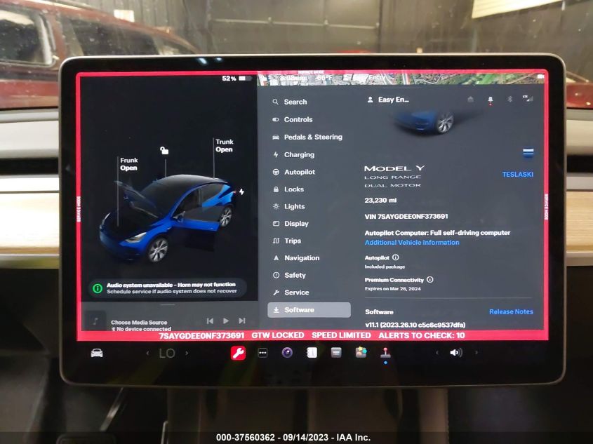 2022 TESLA MODEL Y LONG RANGE - 7SAYGDEE0NF373691