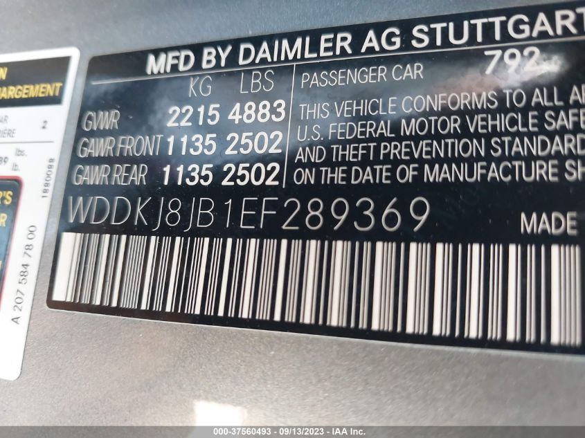 2014 MERCEDES-BENZ E 350 4MATIC WDDKJ8JB1EF289369