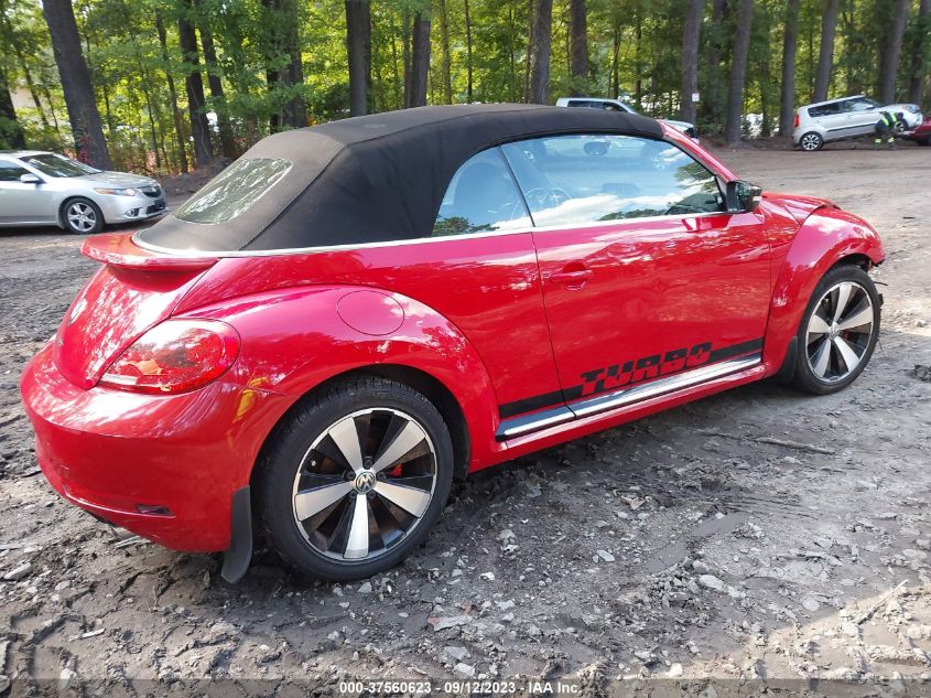 2013 VOLKSWAGEN BEETLE CONVERTIBLE 2.0T 3VW7T7AT6DM833177