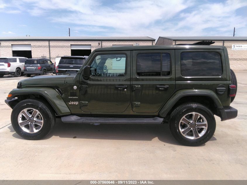 2021 JEEP WRANGLER UNLIMITED SAHARA 4X4 - 1C4HJXEG4MW590480