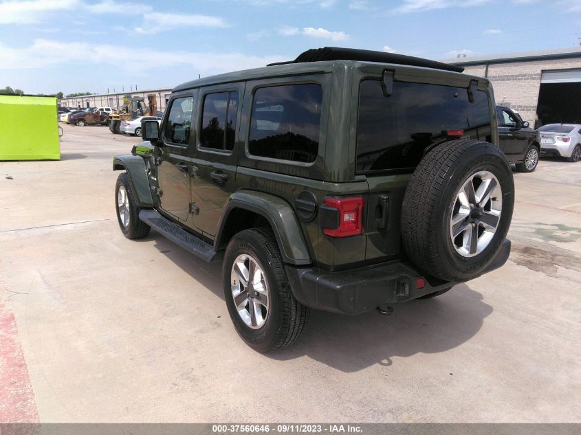 2021 JEEP WRANGLER UNLIMITED SAHARA 4X4 - 1C4HJXEG4MW590480