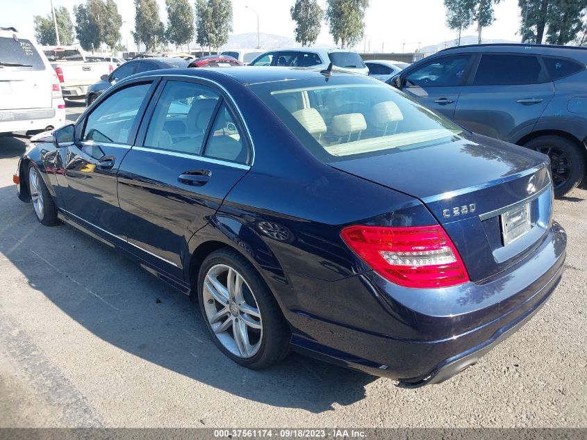 2013 MERCEDES-BENZ C-CLASS C 250 - WDDGF4HB1DR267214