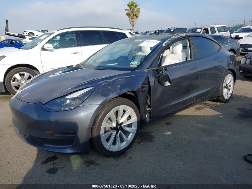 VIN 5YJ3E1EB2NF171629 2022 TESLA MODEL 3 LONG RANGE