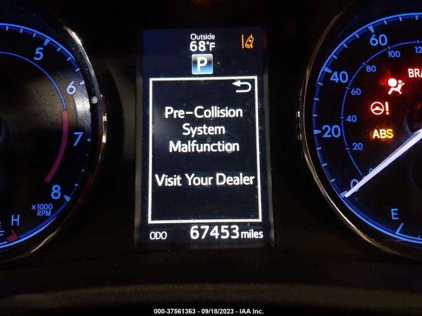 2019 TOYOTA COROLLA L/LE/SE/XLE/XSE - 2T1BURHE2KC145499