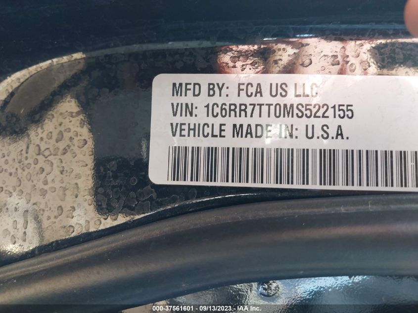 2021 RAM 1500 CLASSIC SLT - 1C6RR7TT0MS522155