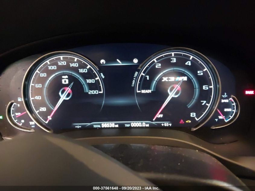 2020 BMW X3 M COMPETITION 5YMTS0C07LLT10112
