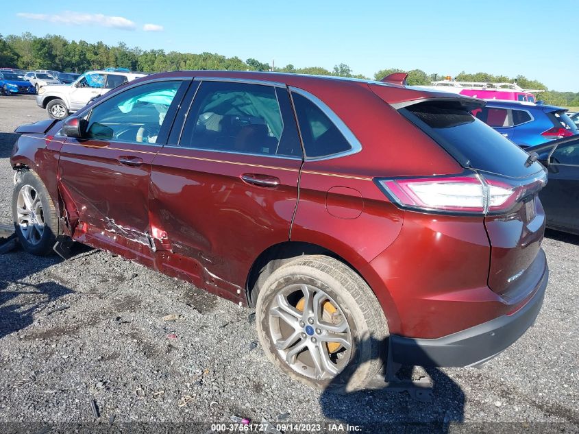 2015 FORD EDGE TITANIUM 2FMTK4K83FBB84726