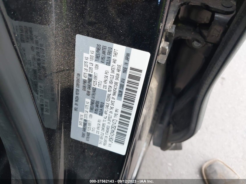 VIN JM3KFACM4K0621473 2019 MAZDA CX-5 TOURING
