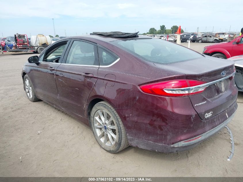 2017 FORD FUSION SE - 3FA6P0H7XHR109882