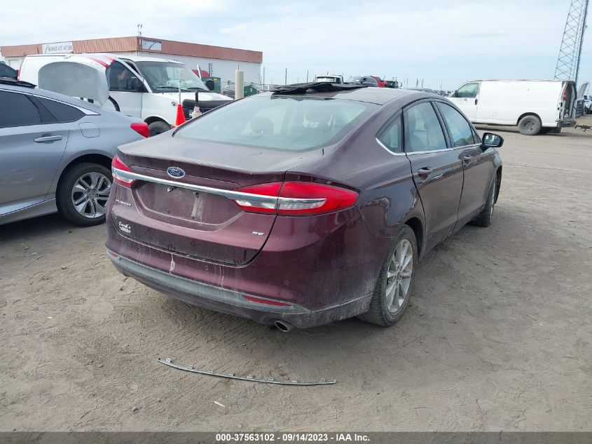 2017 FORD FUSION SE - 3FA6P0H7XHR109882