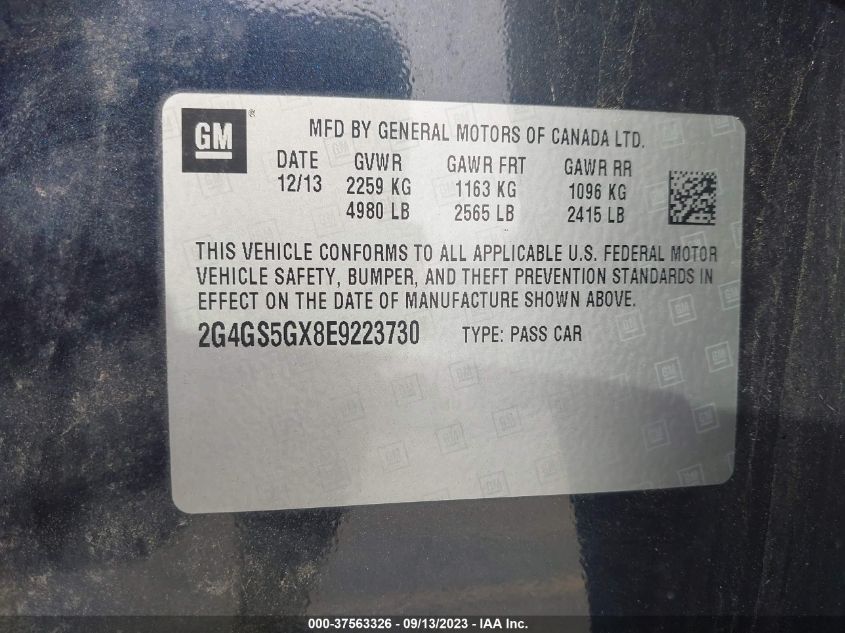 2014 BUICK REGAL PREMIUM II - 2G4GS5GX8E9223730