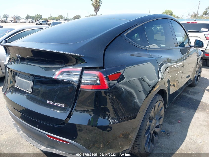 VIN 7SAYGDEF5NF574690 2022 TESLA MODEL Y PERFORMANCE