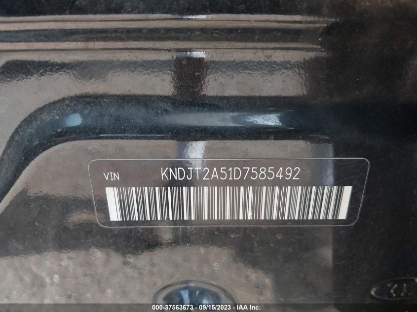 2013 KIA SOUL BASE - KNDJT2A51D7585492