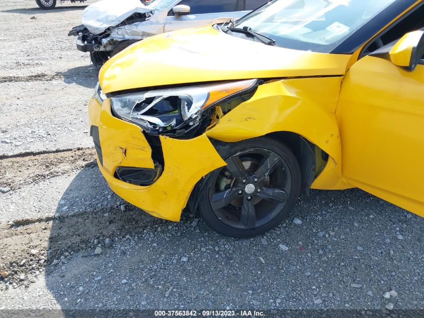 2013 HYUNDAI VELOSTER W/BLACK INT - KMHTC6AD7DU093649