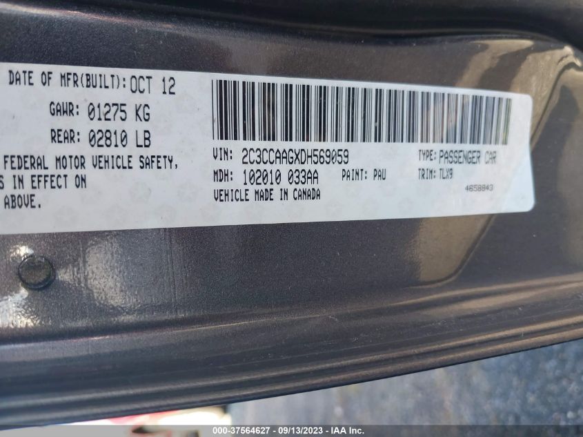 2013 CHRYSLER 300 - 2C3CCAAGXDH569059