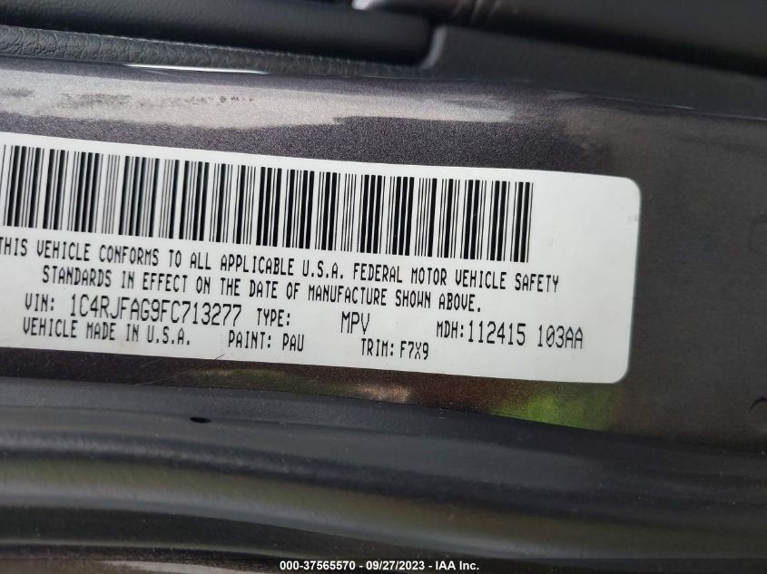 2015 JEEP GRAND CHEROKEE LAREDO - 1C4RJFAG9FC713277