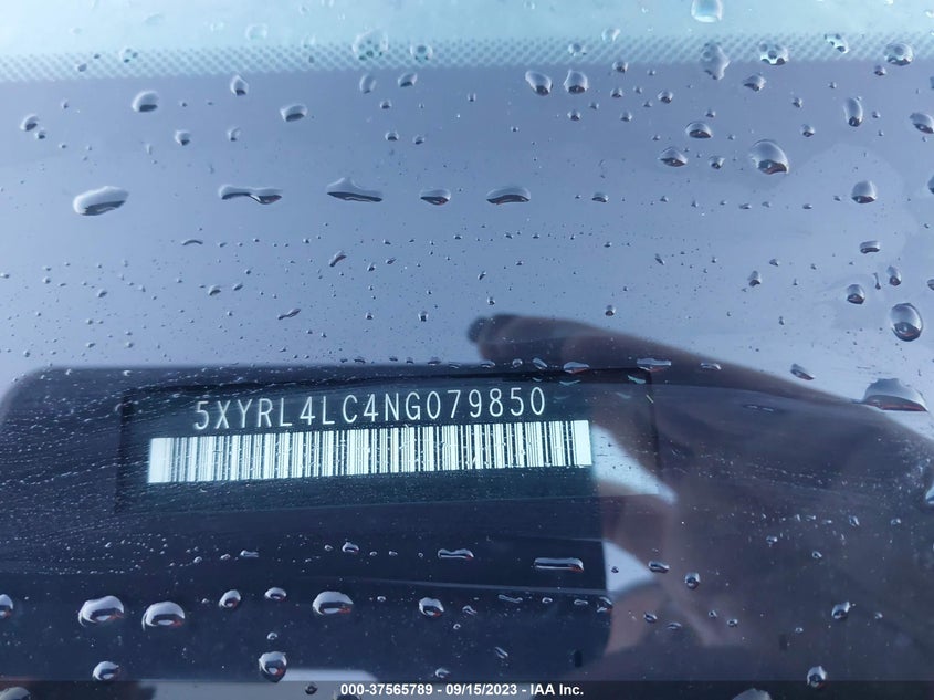 VIN 5XYRL4LC4NG079850 2022 KIA SORENTO S