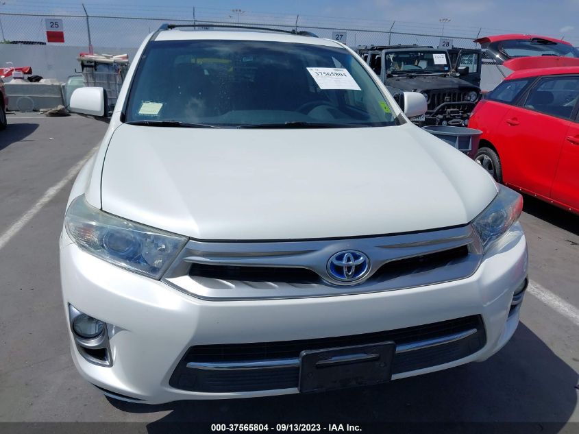 2013 TOYOTA HIGHLANDER HYBRID LIMITED JTEDC3EH2D2019115