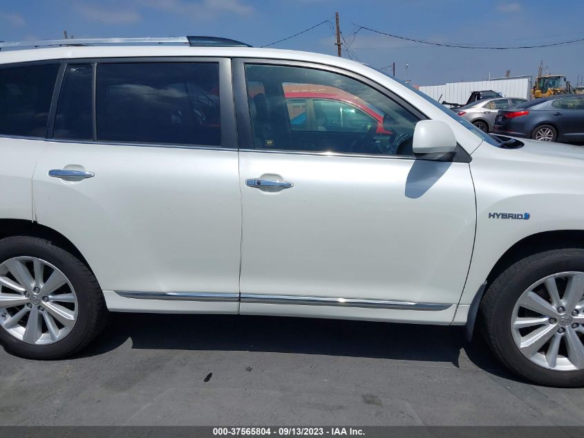 2013 TOYOTA HIGHLANDER HYBRID LIMITED JTEDC3EH2D2019115