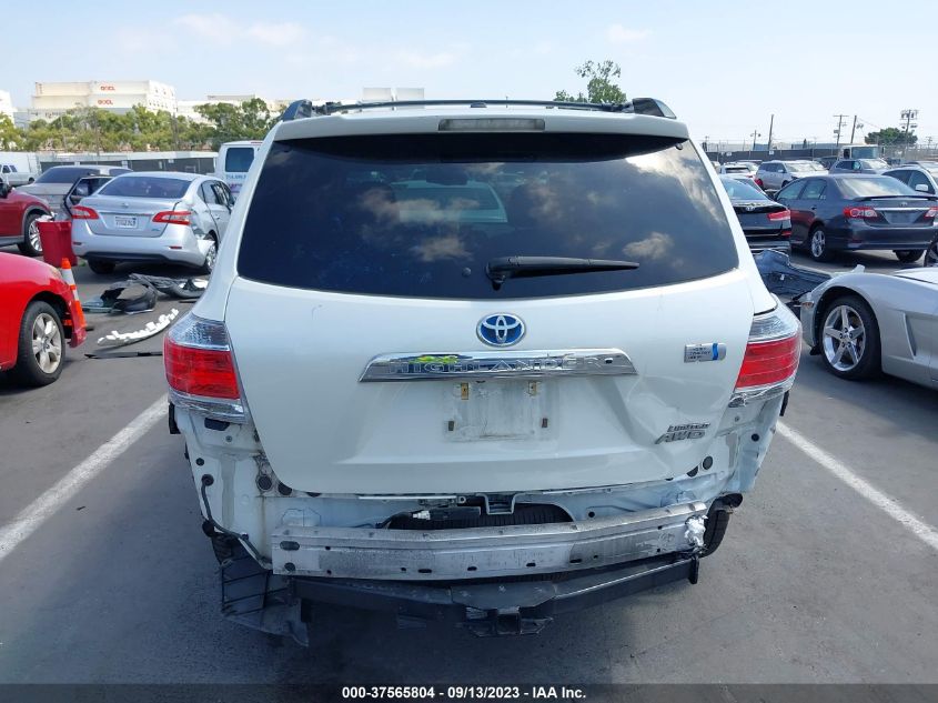 2013 TOYOTA HIGHLANDER HYBRID LIMITED JTEDC3EH2D2019115