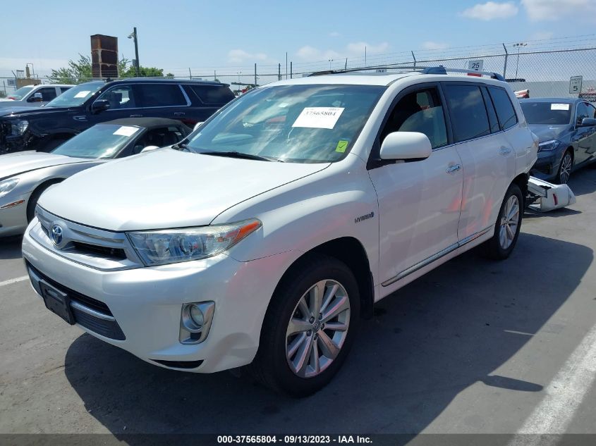 2013 TOYOTA HIGHLANDER HYBRID LIMITED JTEDC3EH2D2019115