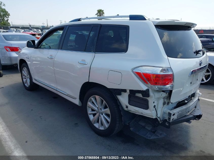 2013 TOYOTA HIGHLANDER HYBRID LIMITED JTEDC3EH2D2019115
