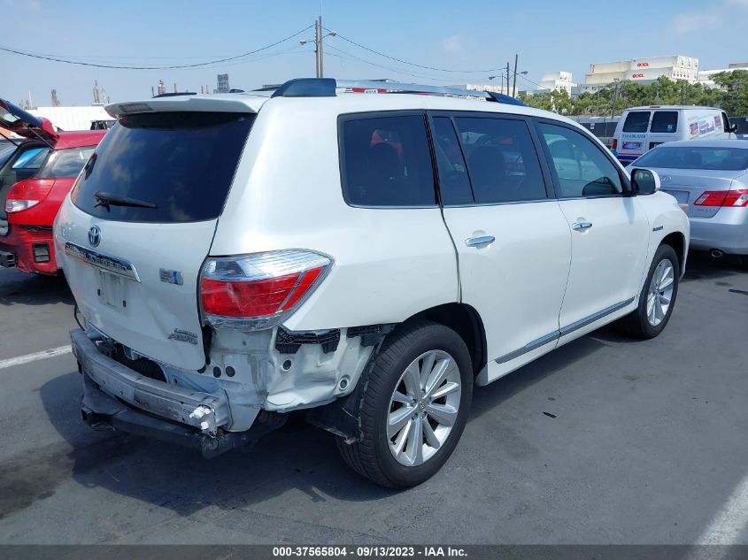 2013 TOYOTA HIGHLANDER HYBRID LIMITED JTEDC3EH2D2019115