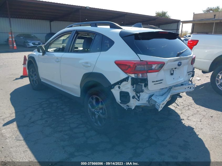 VIN JF2GTHSC3NH273424 2022 SUBARU CROSSTREK SPORT