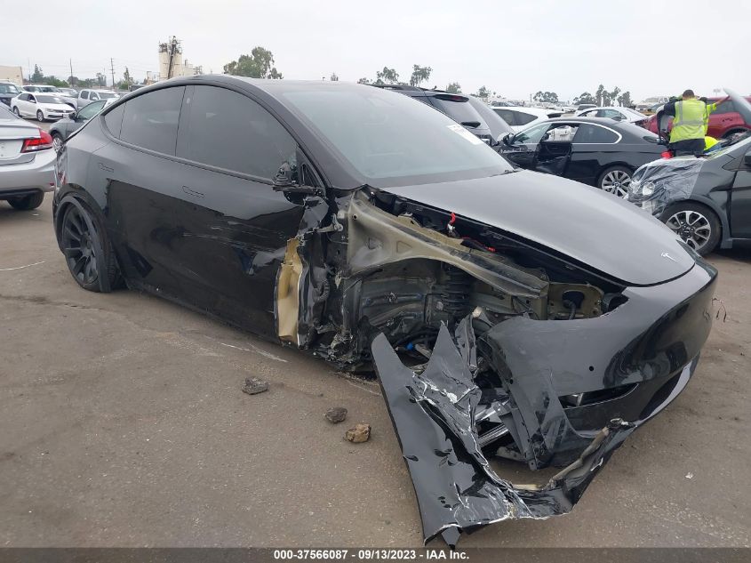 VIN 5YJYGDEE7MF180708 Tesla Model Y LONG RANGE 2021