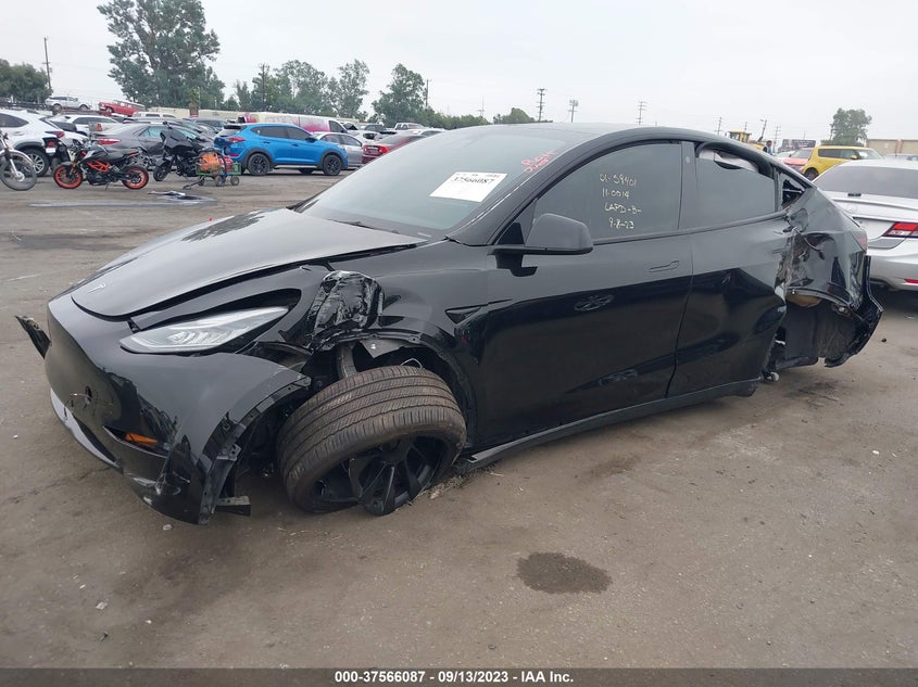 VIN 5YJYGDEE7MF180708 2021 TESLA MODEL Y LONG RANGE