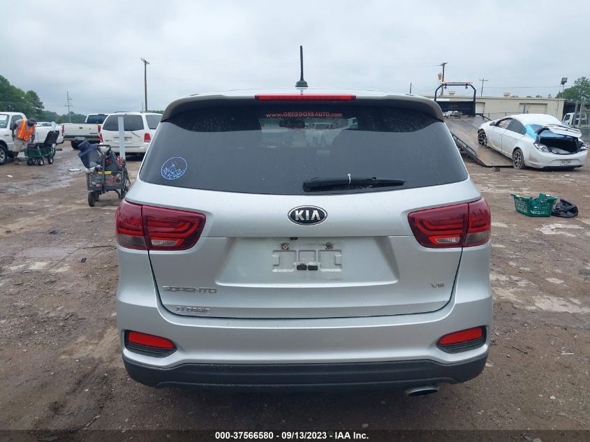 2019 KIA SORENTO LX V6 - 5XYPGDA54KG450212