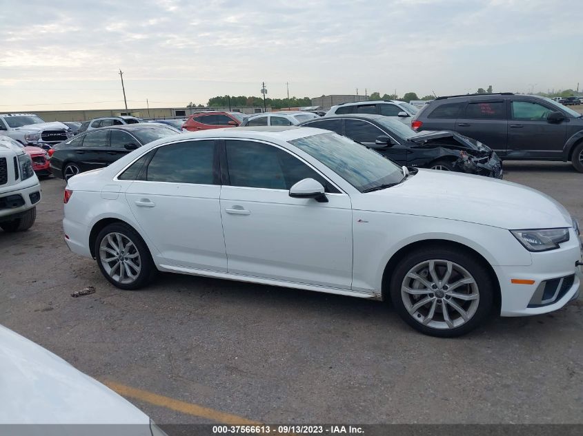 2019 AUDI A4 PREMIUM - WAUDNAF43KN016814