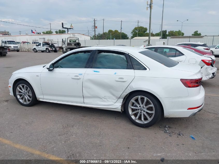 2019 AUDI A4 PREMIUM - WAUDNAF43KN016814