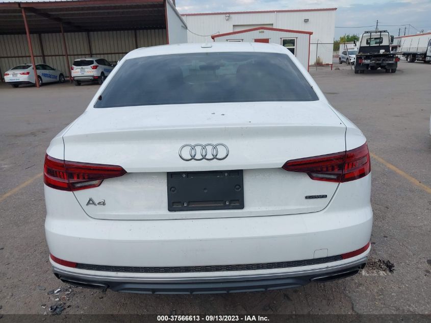 2019 AUDI A4 PREMIUM - WAUDNAF43KN016814