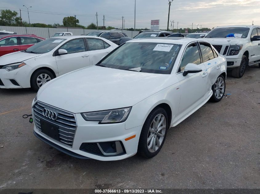 2019 AUDI A4 PREMIUM - WAUDNAF43KN016814