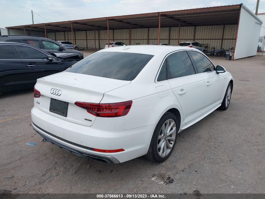 2019 AUDI A4 PREMIUM - WAUDNAF43KN016814