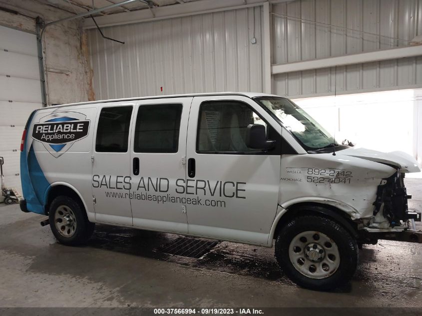 2013 CHEVROLET EXPRESS 1500 WORK VAN - 1GCSHAF48D1146308